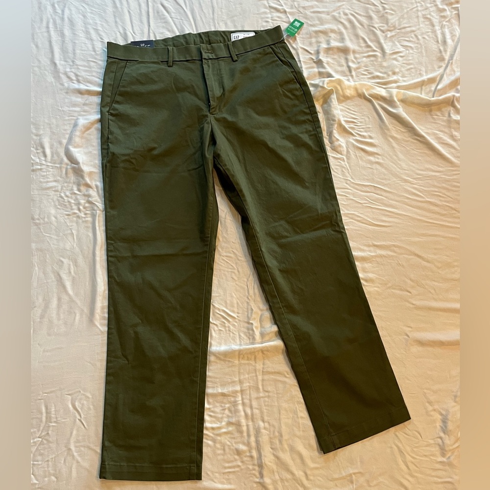 Gap green straight jeans